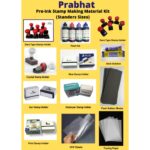 Flash Rubber Stamp Material Kit B - All in One - Ready to use (Standard Sizes)