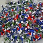 Plastic Stamp Mount (Handles) Mix Standard Sizes 200 Nos