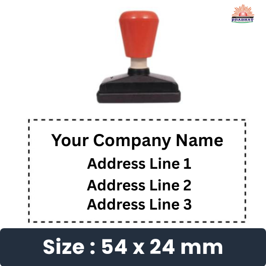 54x24 self inked rubber stamp address