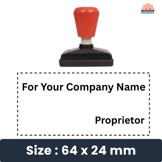 64x24 self inked rubber stamp proprietor