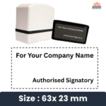 Authorized Signatory Self-Inked | Pre-Inked Stamp | Refillable | Premium Ink Quality