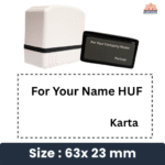 HUF Karta Self-Inked | Pre-Inked Stamp | Refillable | Premium Ink Quality