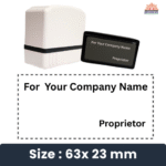 Proprietor Self-Inked | Pre-Inked Stamp | Refillable | Premium Ink Quality