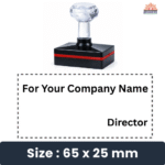 Director Crystal Diamond Pre-Inked Rubber Stamp – Self-Inked Custom Rubber Stamp for Office & Business Use