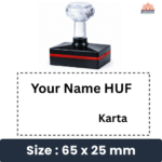HUF Karta Crystal Diamond Pre-Inked Rubber Stamp - Self-Inked Custom Rubber Stamp