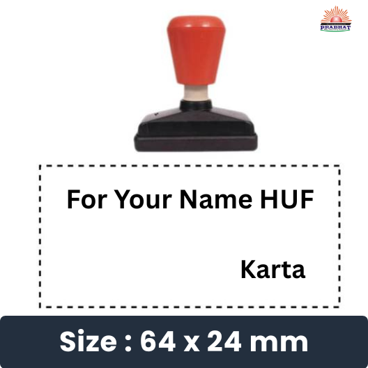54x24 self inked rubber stamp Karta